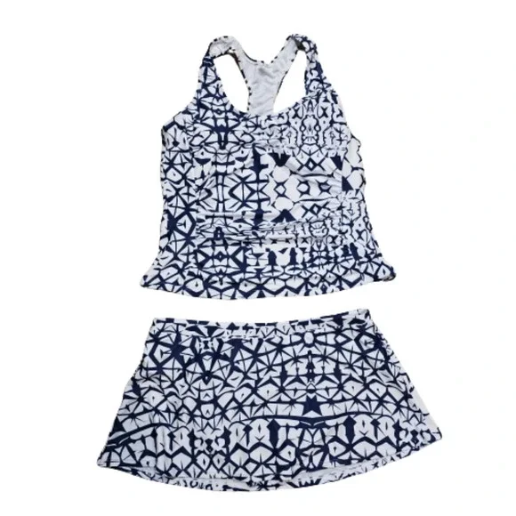 2 Piece Tye-Dye Print Swindress with Panty and Tankini.  NWOT - Picture 7 of 13